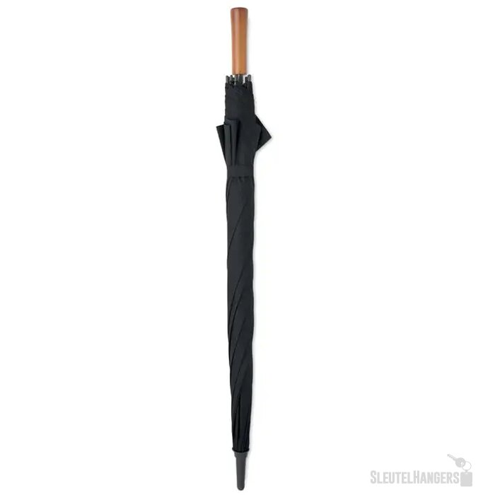 27" auto paraplu houten greep Rayna zwart