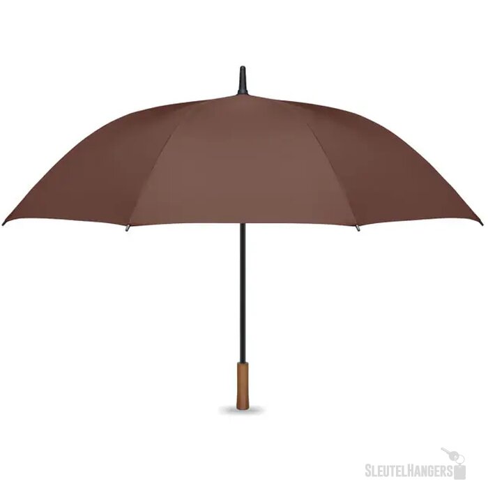 27" auto paraplu houten greep Rayna bruin