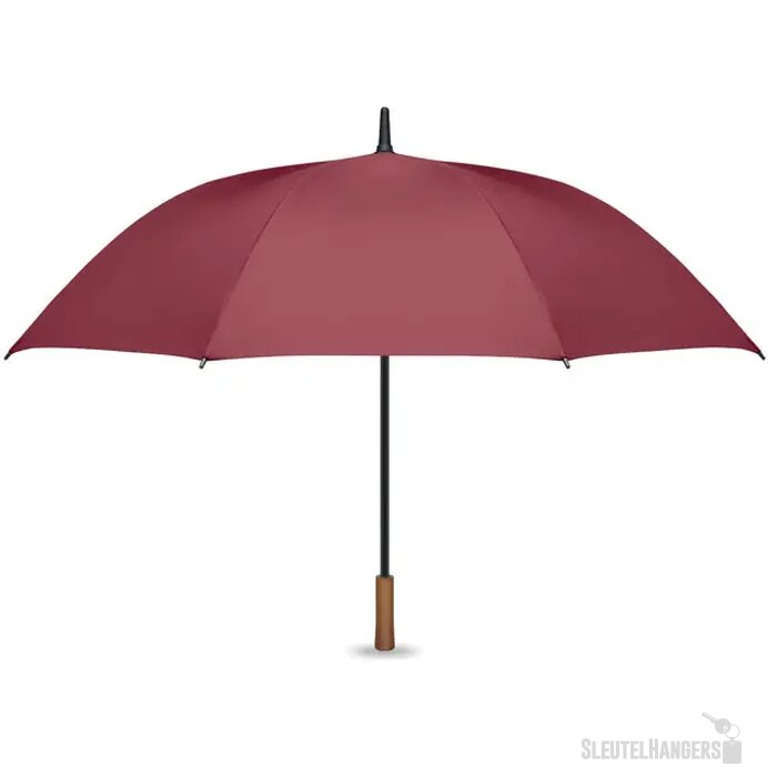 27" auto paraplu houten greep Rayna bordeaux