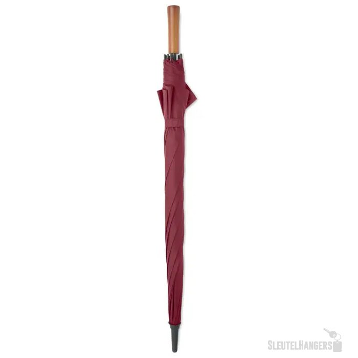 27" auto paraplu houten greep Rayna bordeaux