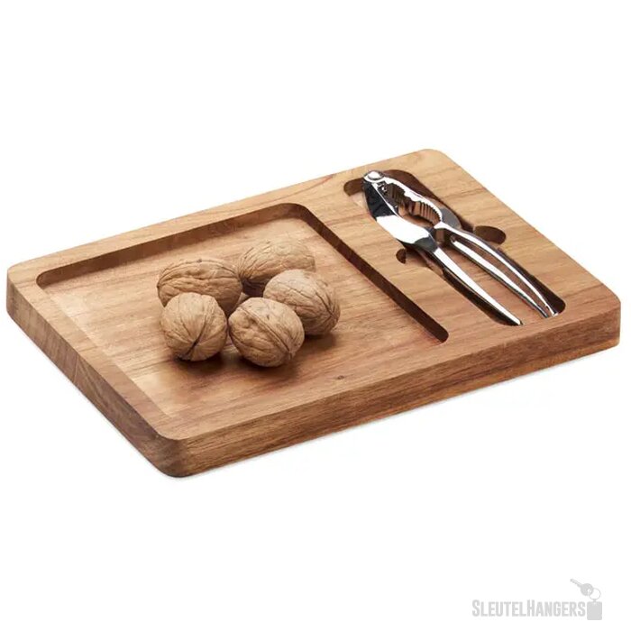 Acacia noten kraker set Nutplate hout