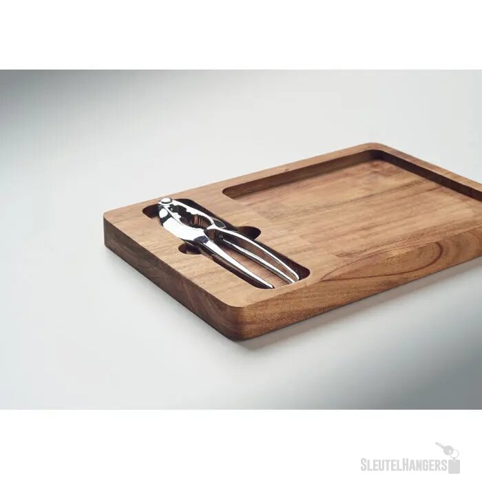 Acacia noten kraker set Nutplate hout