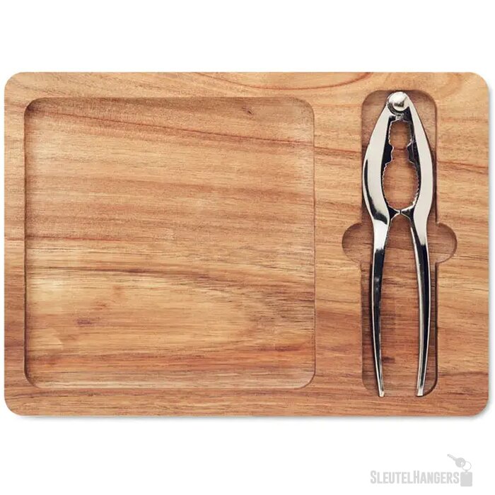 Acacia noten kraker set Nutplate hout