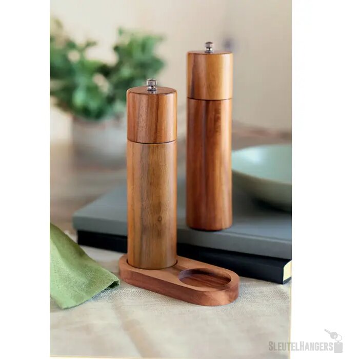 Acacia peper- en zoutmolens Tucco set hout