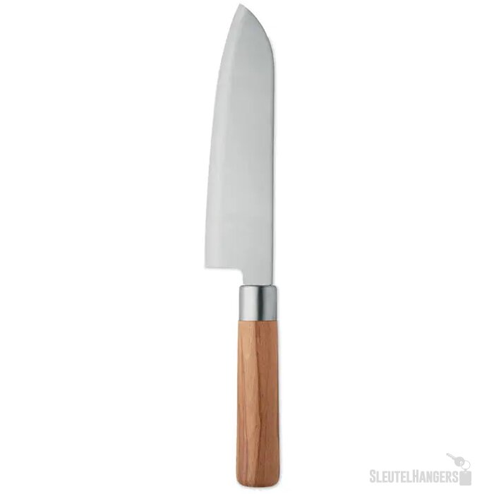 Beukenhouten koksmes Slice zilver