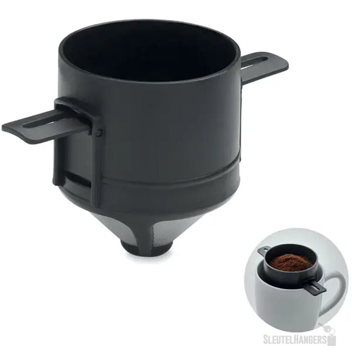 Herbruikbare koffiefilter Filter zwart