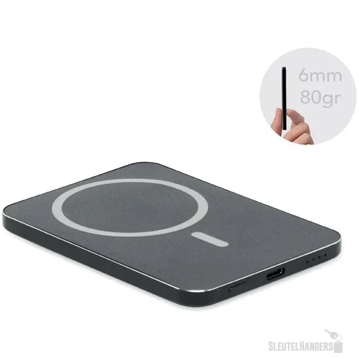 Magnetische powerbank 20w Slimvolt zwart