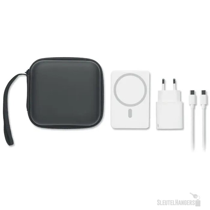 Powerbank reisset 5000mah Atlas wit