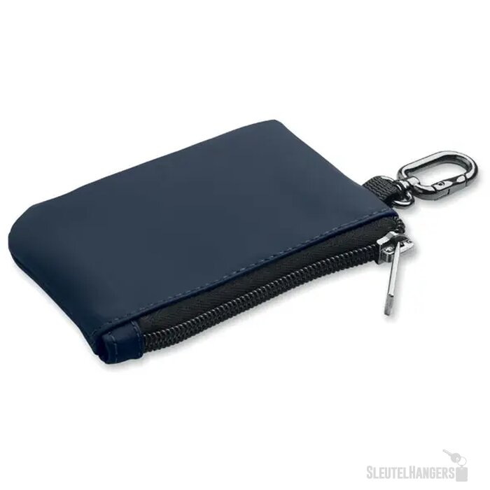 Pu sleuteletui met karabijn Guardo marineblauw