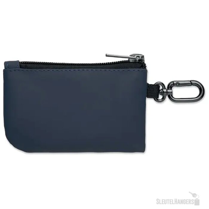 Pu sleuteletui met karabijn Guardo marineblauw