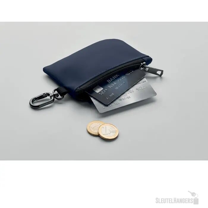 Pu sleuteletui met karabijn Guardo marineblauw