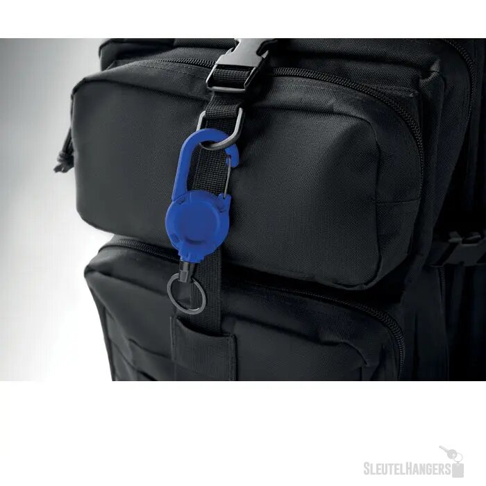 Uittrekbare badgehouder in abs Stiba royal blauw
