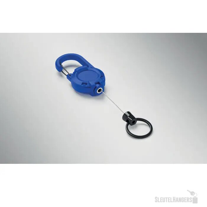 Uittrekbare badgehouder in abs Stiba royal blauw