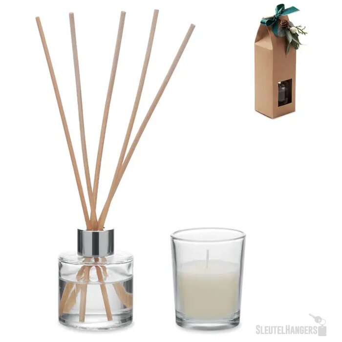 Vanille diffuser & kaarsenset Gingle beige