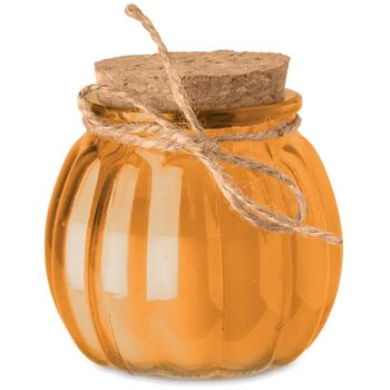 Vanille plantaardige waskaars Pumkin oranje