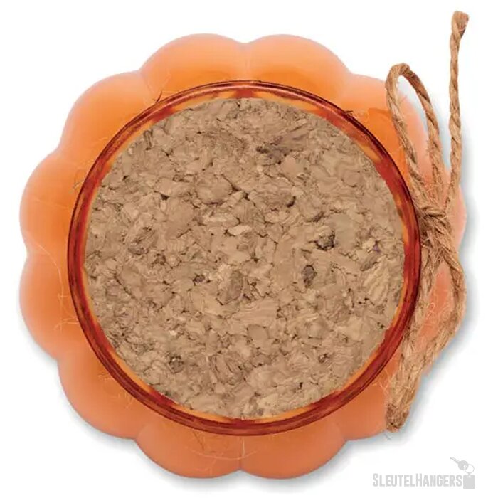 Vanille plantaardige waskaars Pumkin oranje