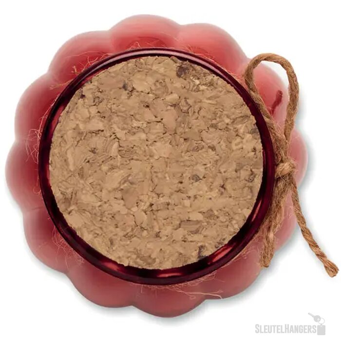 Vanille plantaardige waskaars Pumkin rood