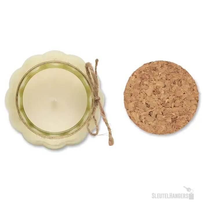Vanille plantaardige waskaars Pumkin beige