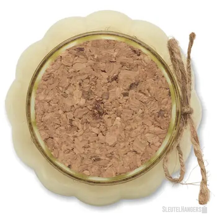 Vanille plantaardige waskaars Pumkin beige
