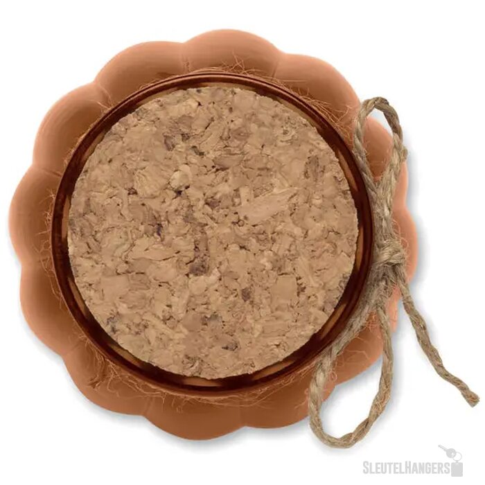 Vanille plantaardige waskaars Pumkin bruin
