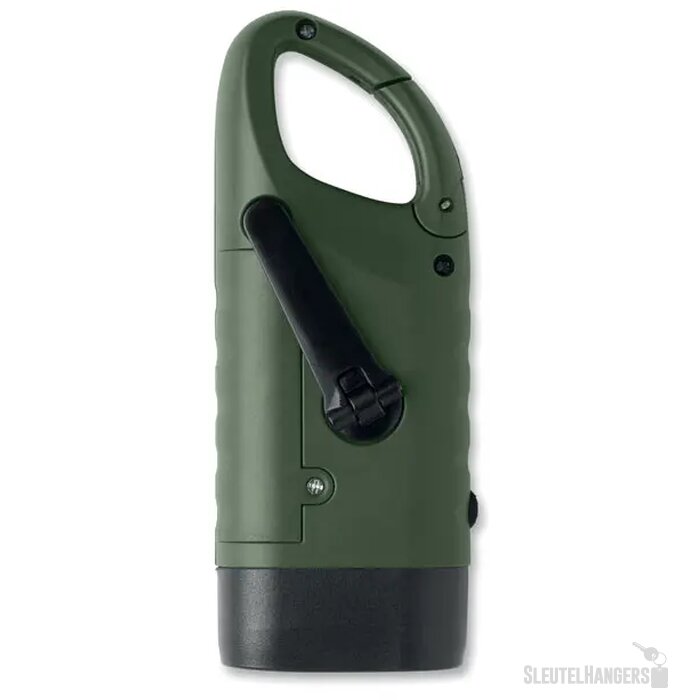 Zonnezaklamp met dynamo Cranch donker marinegroen
