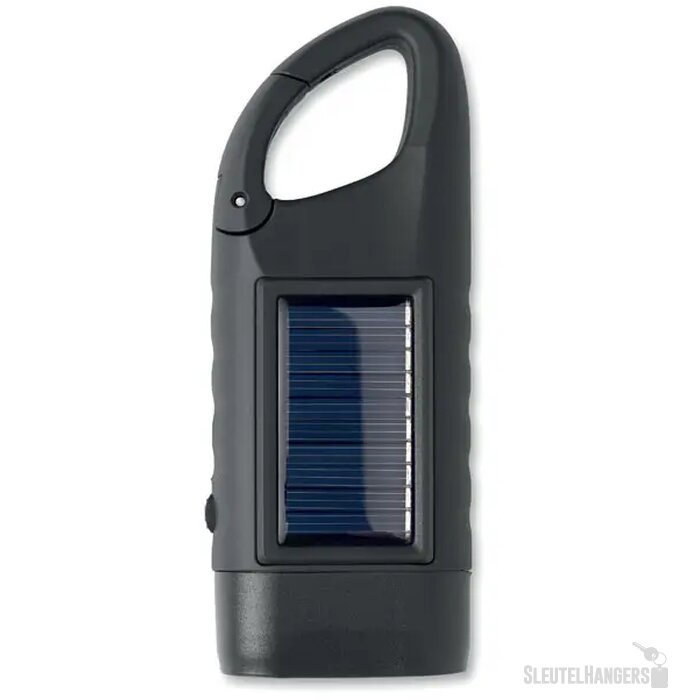Zonnezaklamp met dynamo Cranch zwart