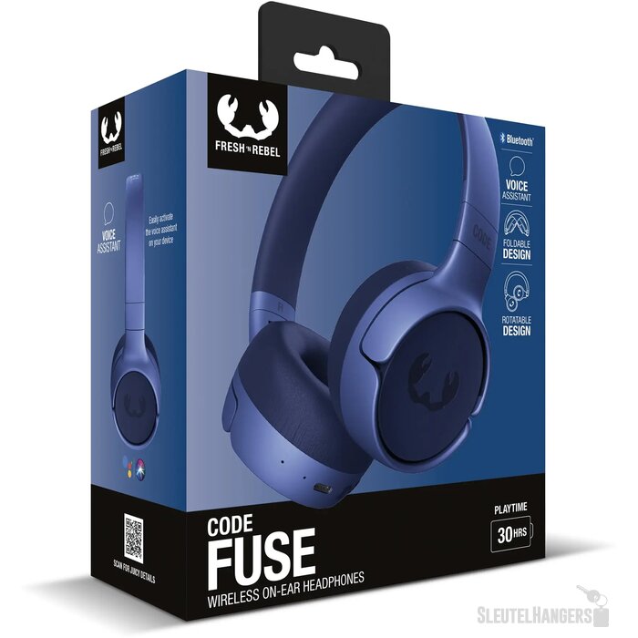 3HP1100 I Fresh 'n Rebel Code Fuse Draadloze on-ear koptelefoon blauw