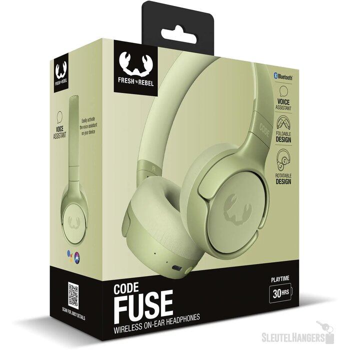 3HP1100 I Fresh 'n Rebel Code Fuse Draadloze on-ear koptelefoon lichtgroen