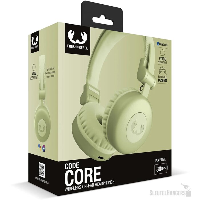3HP1000 I Fresh 'n Rebel Code Core Draadloze on-ear koptelefoon lichtgroen