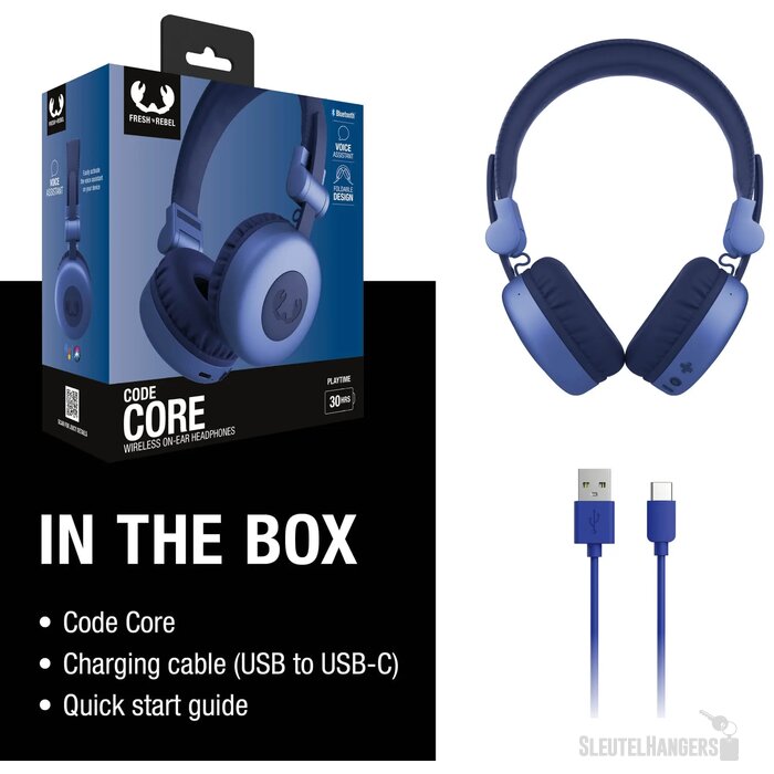 3HP1000 I Fresh 'n Rebel Code Core Draadloze on-ear koptelefoon blauw