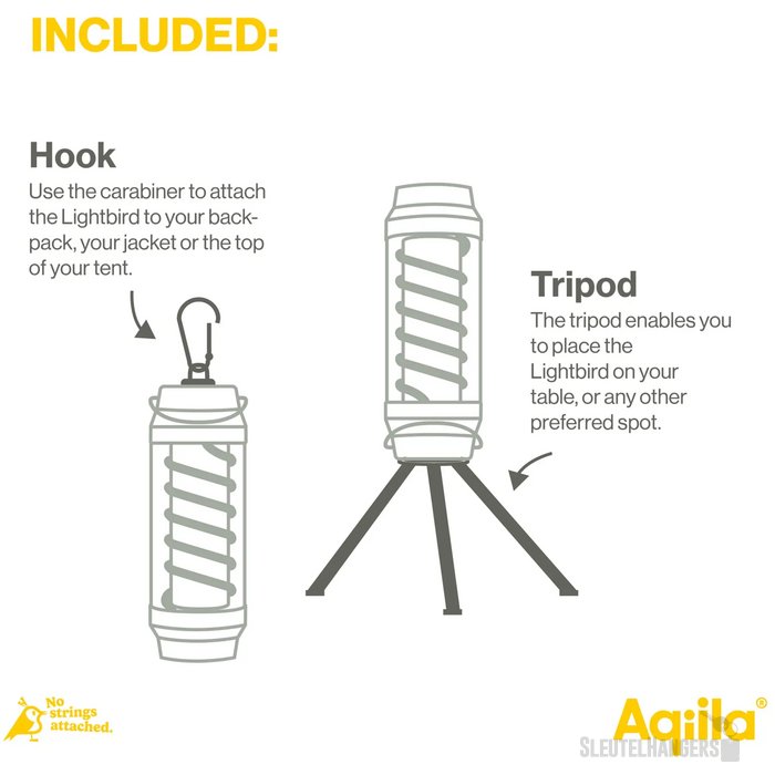 Aqiila Lightbird G1 Camping lamp en Zaklamp zwart