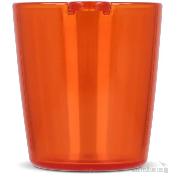 Festival shotglaasje with lanyard transparant / oranje