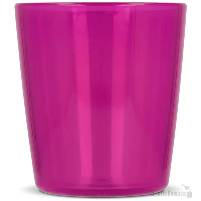 Festival shotglaasje with lanyard transparant / roze