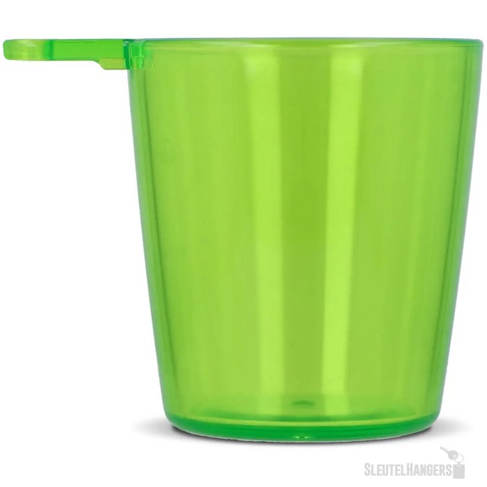 Festival shotglaasje with lanyard transparant / donker groen