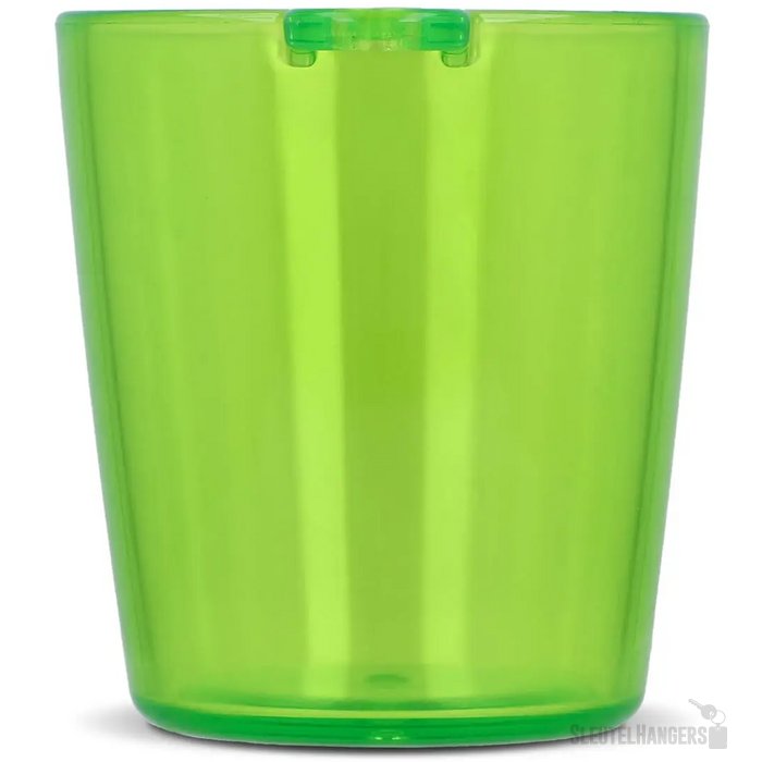 Festival shotglaasje with lanyard transparant / donker groen