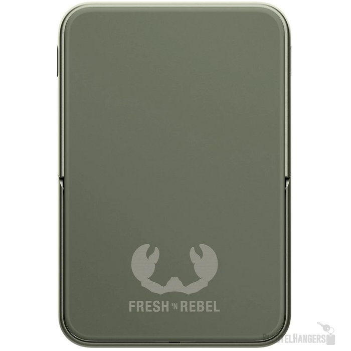 Fresh 'n Rebel Draadloze Powerbank 10000mAh Geschikt voor MagSafe dried green