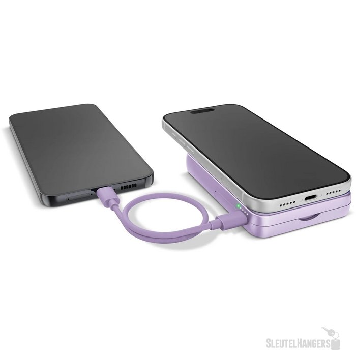 Fresh 'n Rebel Draadloze Powerbank 10000mAh Geschikt voor MagSafe lila