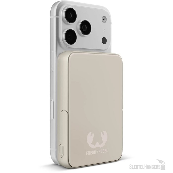 Fresh 'n Rebel Draadloze Powerbank 10000mAh Geschikt voor MagSafe beige