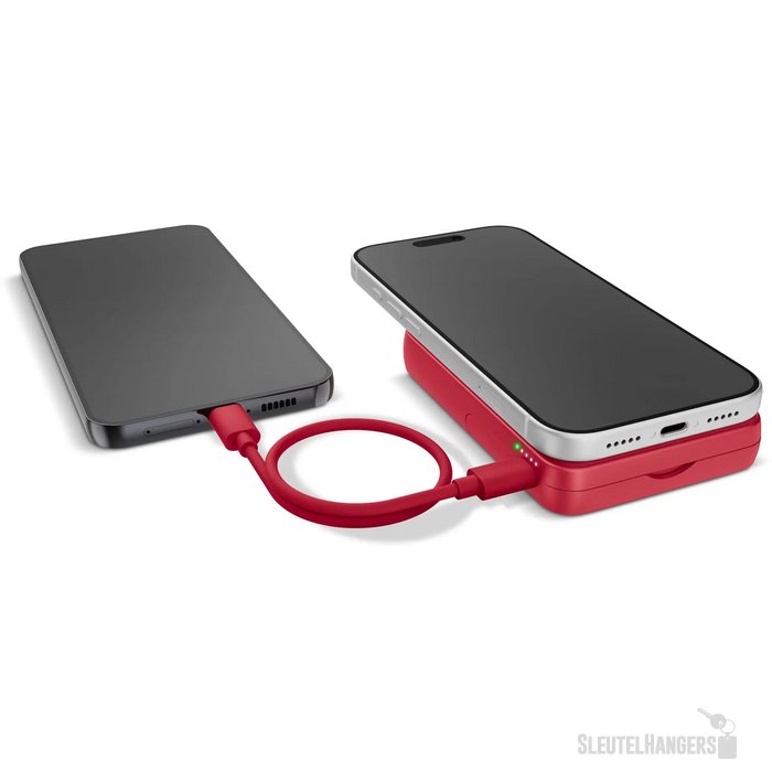 Fresh 'n Rebel Draadloze Powerbank 10000mAh Geschikt voor MagSafe rood