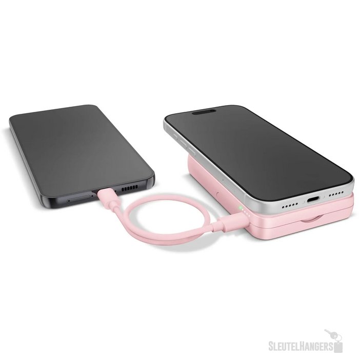 Fresh 'n Rebel Draadloze Powerbank 10000mAh Geschikt voor MagSafe roze
