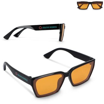 Mila Zonnebril UV400 zwart / oranje