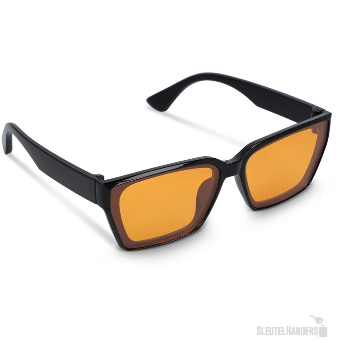 Mila Zonnebril UV400 zwart / oranje