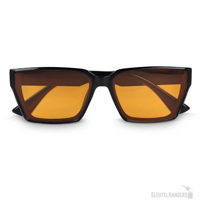 Mila Zonnebril UV400 zwart / oranje