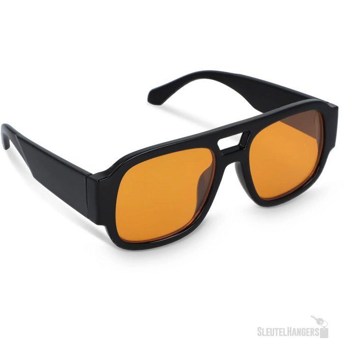 Noor Zonnebril UV400 zwart / oranje