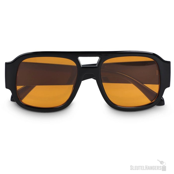 Noor Zonnebril UV400 zwart / oranje