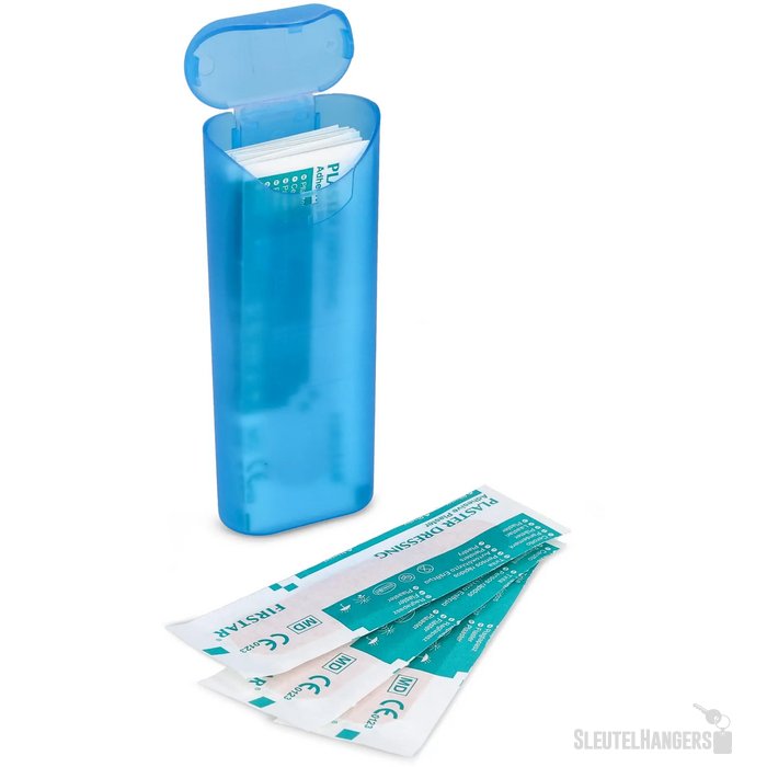 Pleistersdoosje met 10 PE-pleisters Blauw