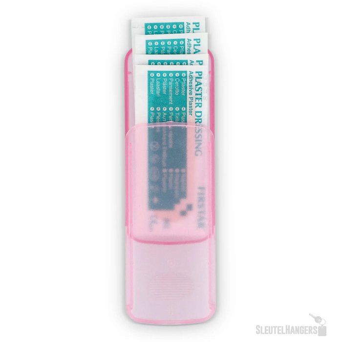 Pleistersdoosje met 5 PE-pleisters Roze