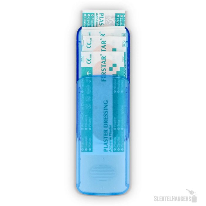 Pleistersdoosje met 5 PE-pleisters Blauw