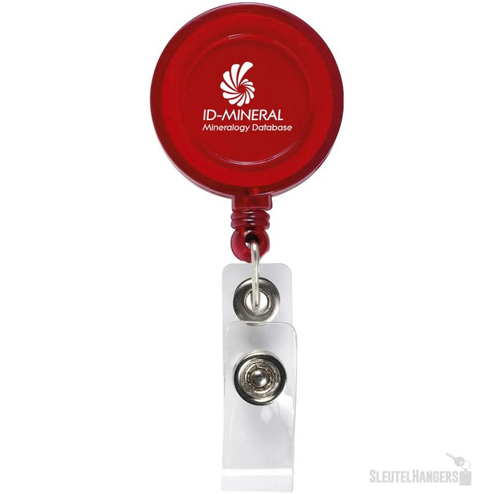 Badgeclip Badgehouder Transparant Rood