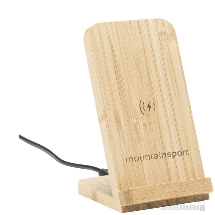 Baloo Wireless Charger Stand 15W Oplader Bamboe